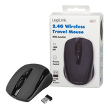 Logilink | Maus optisch Funk 2.4 GHz | wireless | 2.4GH wireless mini mouse with autolink | Black