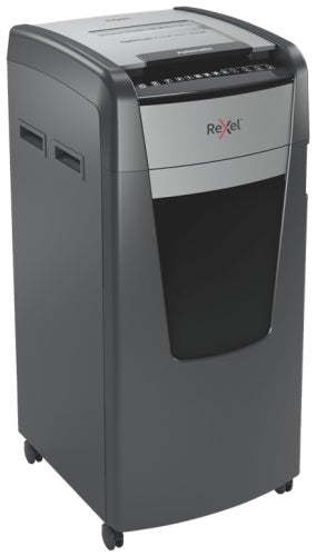 Rexel AutoFeed+ 600M Dokumentų naikiklis Micro cut shredding 2x15mm P-5 110L, 55 dB, Pilka/Juoda