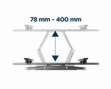 Gembird | Full-motion wall mount | WM-70ST-01 | Tilt, Swivel | 37-70 " | Maximum weight (capacity) 35 kg | Black