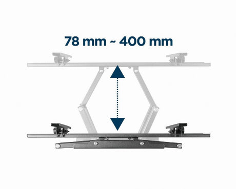 Gembird | Full-motion wall mount | WM-70ST-01 | Tilt, Swivel | 37-70 " | Maximum weight (capacity) 35 kg | Black