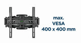 Gembird | Wall mount | WM-58ST-01 | Tilt, swivel, rotate | 32-58 " | Maximum weight (capacity) 36.4 kg | Black