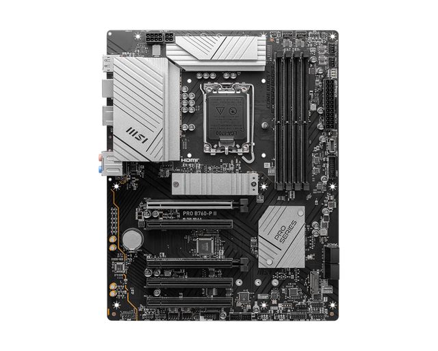 MSI | PRO B760-P II | Processor family Intel | Processor socket LGA1700 | DDR5 | Number of SATA connectors 4