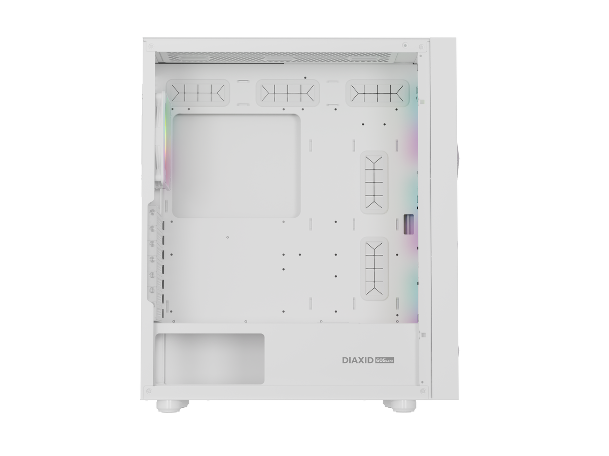 Genesis Gaming PC Case | Diaxid 605 ARGB | Midi Tower | White