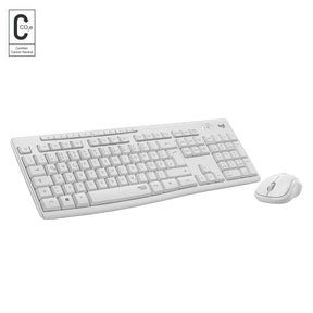 Klaviatūra belaidė Logitech Silent Wireless MK295, Balta