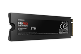 Samsung | 990 PRO with Heatsink | 2000 GB | SSD form factor M.2 2280 | Solid-state drive interface M.2 NVMe | Read speed 7450 MB/s | Write speed 6900 MB/s
