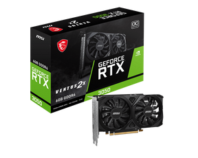 MSI GeForce RTX 3050 VENTUS 2X E 6GB OC