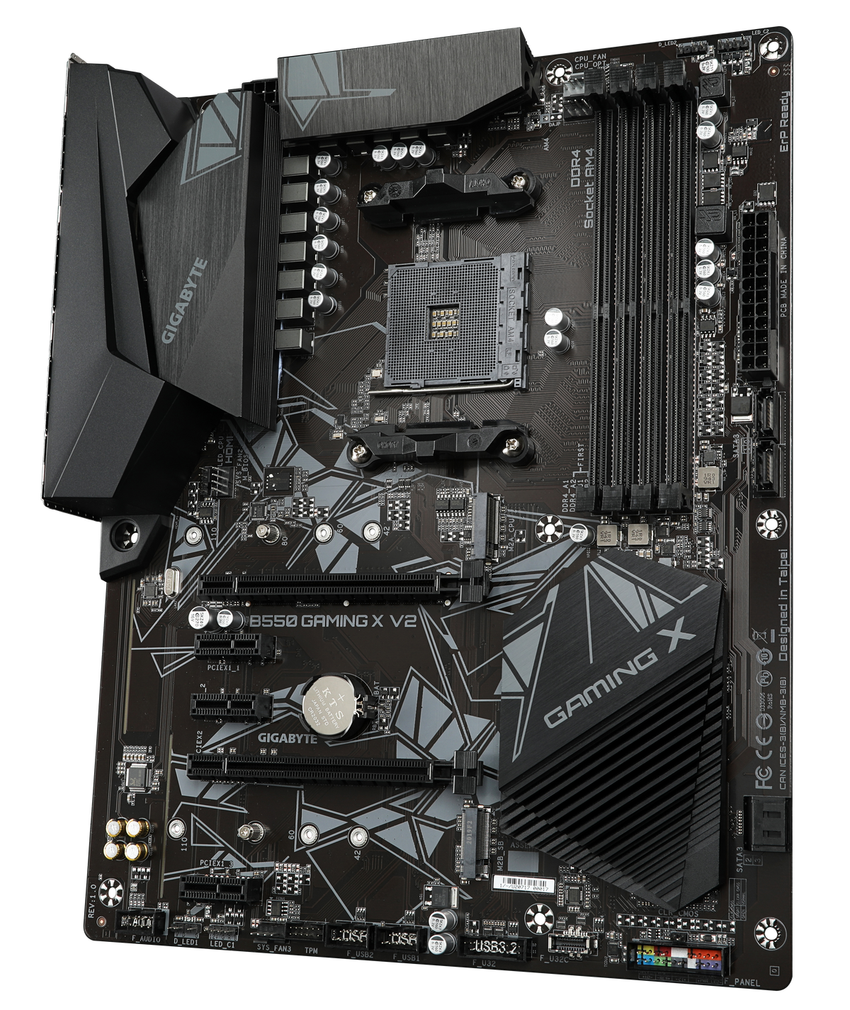 Gigabyte | B550 GAMING X V2 | Processor family AMD | Processor socket AM4 | DDR4 DIMM | Memory slots 4 | Chipset AMD B | ATX