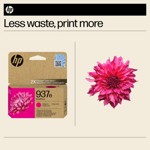 HP 937e EvoMore (4S6W7NE) Rašalinė kasetė, Purpurinė