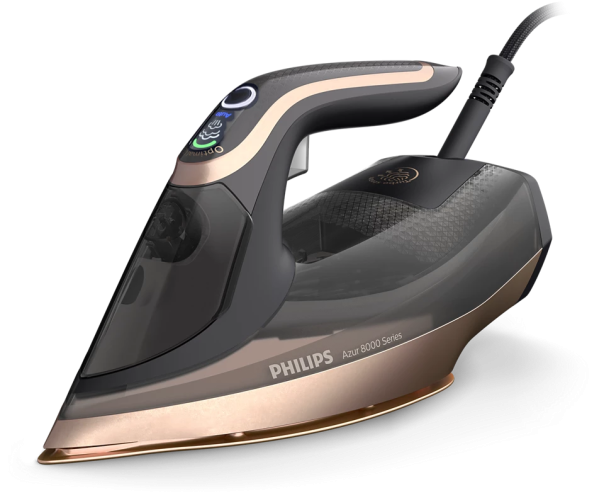 Philips | Azur DST8041/80 | Steam Iron | 3000 W | Water tank capacity 350 ml | Continuous steam 80 g/min | Steam boost performance 260 g/min | Black/Gold