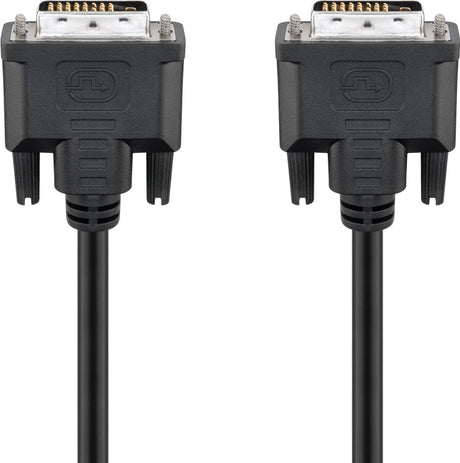Goobay | DVI-D FullHD cable Dual Link, nickel plated | DVI-D male Dual-Link (24+1 pin) | DVI-D male Dual-Link (24+1 pin) | DVI to DVI | 1.8 m