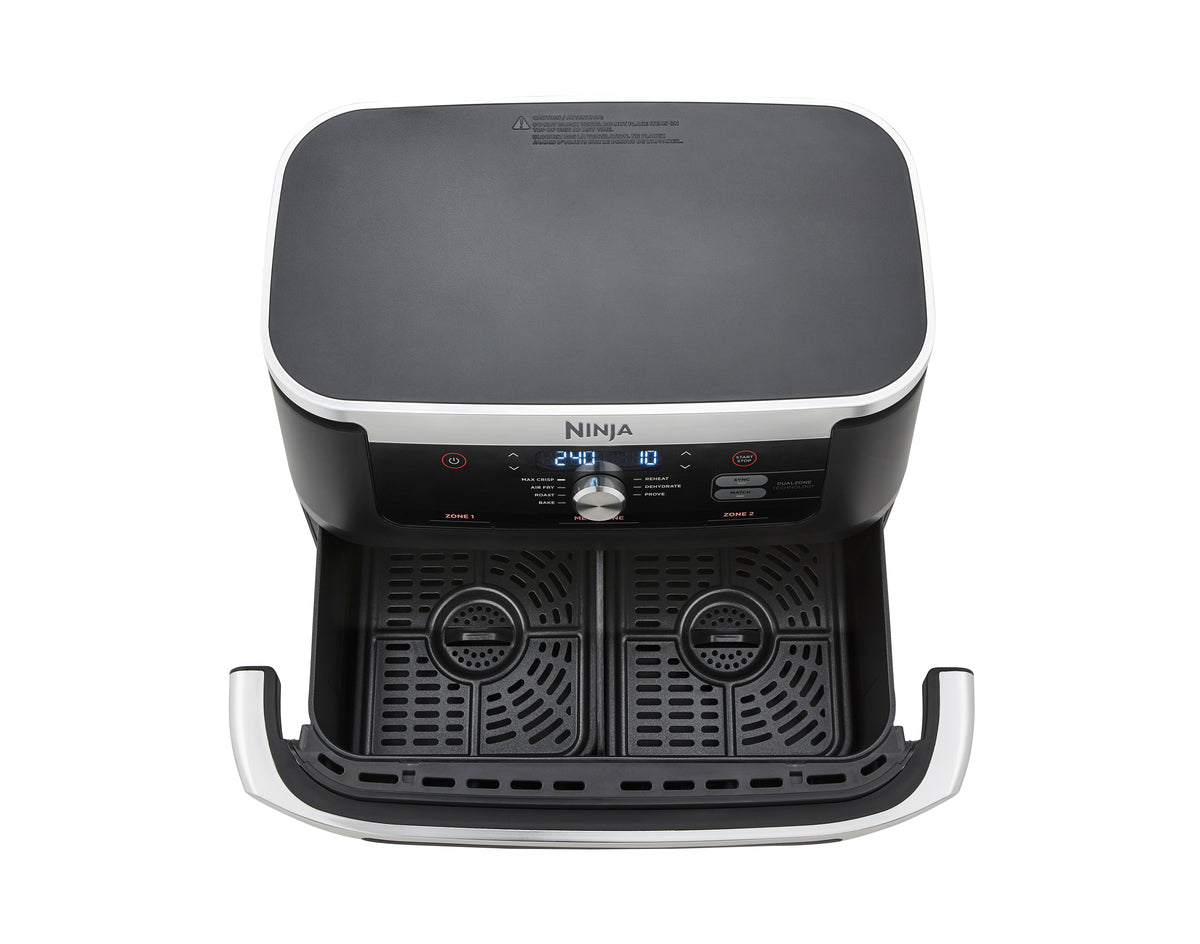 NINJA | Double Air Fryer | AF500EU Foodi FlexDrawer | Power 2470 W | Capacity 10.4 L | Black