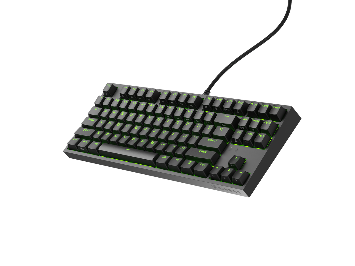 Genesis | THOR 404 TKL | Mechanical Gaming Keyboard | Wired | US | Kailh Box Brown V2 | Black | RGB
