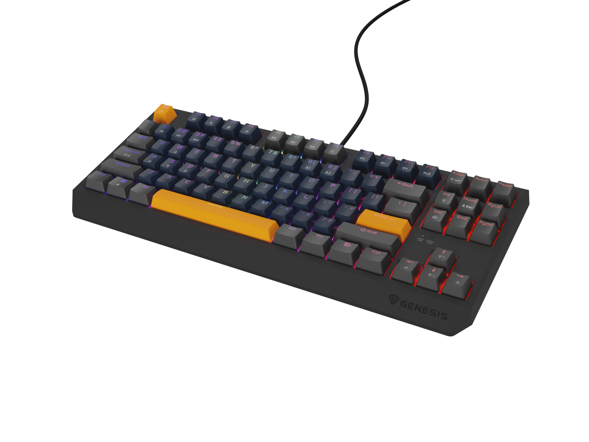 Genesis | THOR 230 | Mechanical Gaming Keyboard | Wired | US | Outemu Panda | Naval Blue Positive