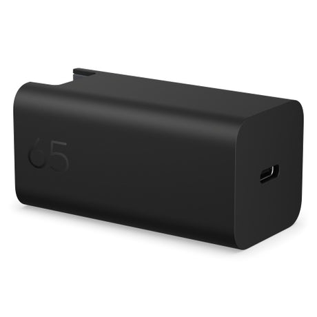 HP C90CKUT Nešiojamo kompiuterio įkroviklis 65W GaN, USB-C, EU, Juoda