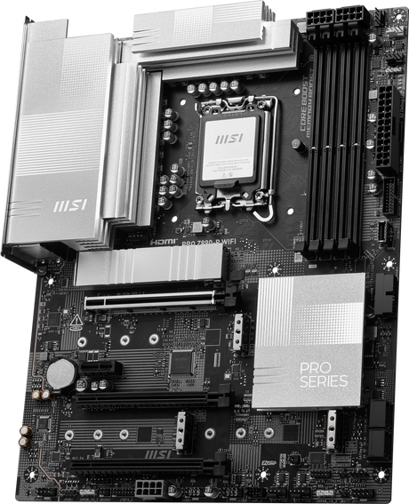 MSI PRO Z890-P WIFI | Processor family Intel | Processor socket LGA1851 | DDR5 UDIMM | Supported hard disk drive interfaces SATA, M.2 | Number of SATA connectors 4