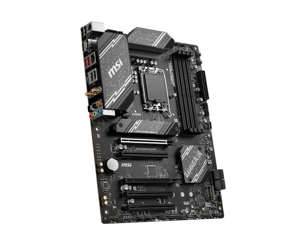MSI | B760 GAMING PLUS WIFI | Processor family Intel | Processor socket  LGA1700 | DDR5 | Memory slots 4 | Supported hard disk drive interfaces SATA, M.2 | Number of SATA connectors 4 | Chipset Intel B760 | ATX