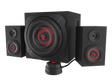 GENESIS Helium 610BT Computer Speakers, Wired, Bluetooth, Black | Genesis | Helium 610BT | Bluetooth | Red/Black