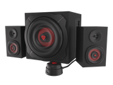 GENESIS Helium 610BT Computer Speakers, Wired, Bluetooth, Black | Genesis | Helium 610BT | Bluetooth | Red/Black