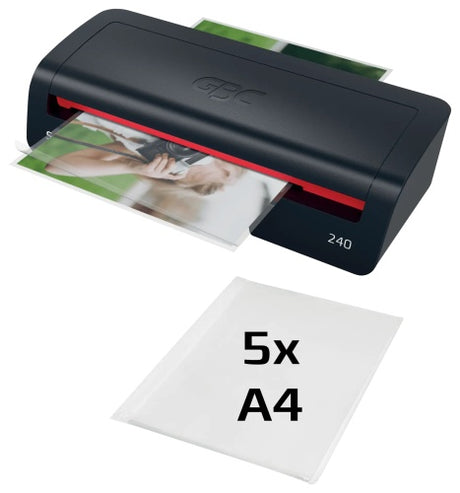 GBC 240 Home Office Laminavimo aparatas A4, 400 mm/min, Juoda/Raudona