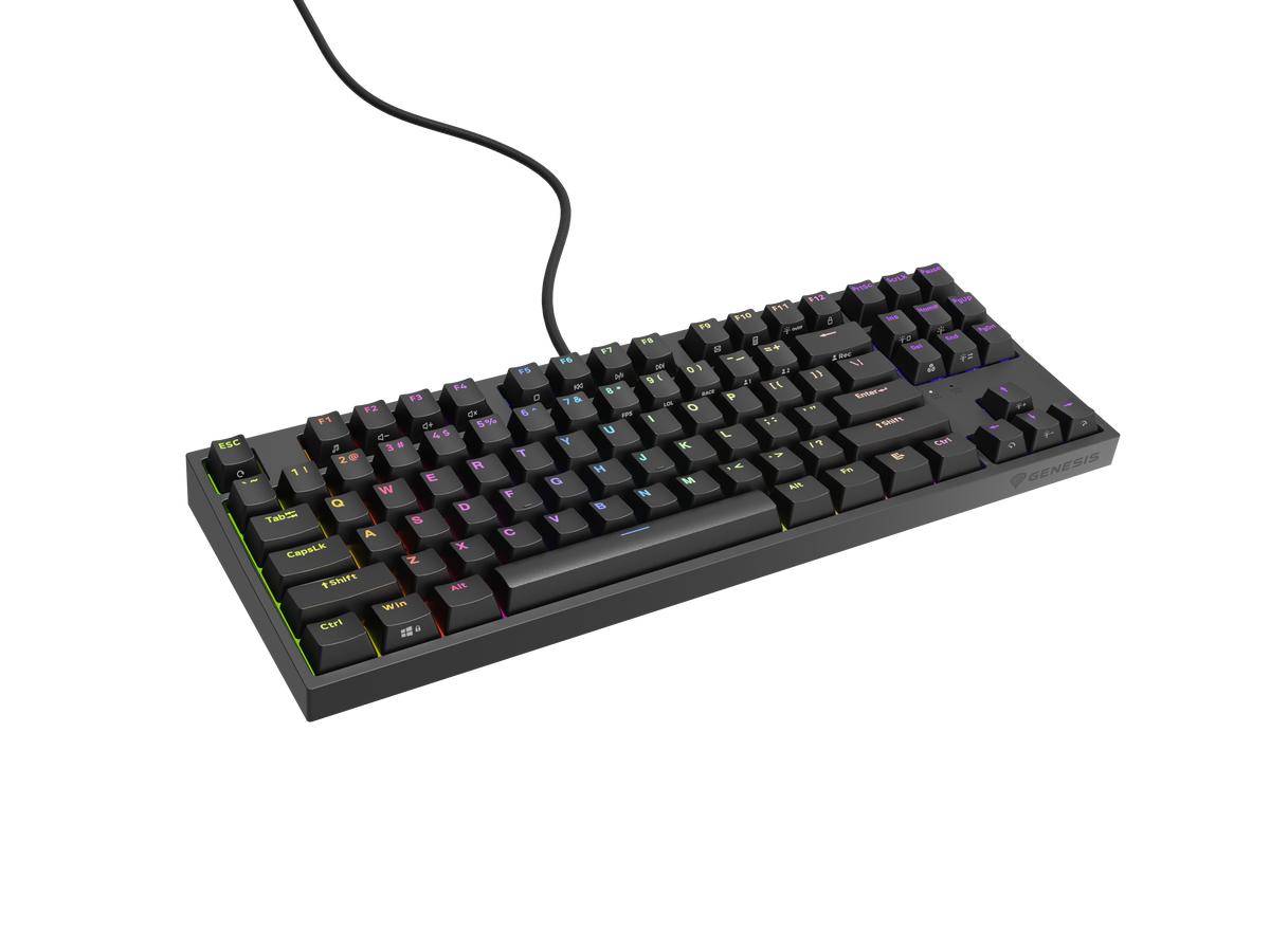 Genesis | THOR 404 TKL | Mechanical Gaming Keyboard | Wired | US | Kailh Box Brown V2 | Black | RGB
