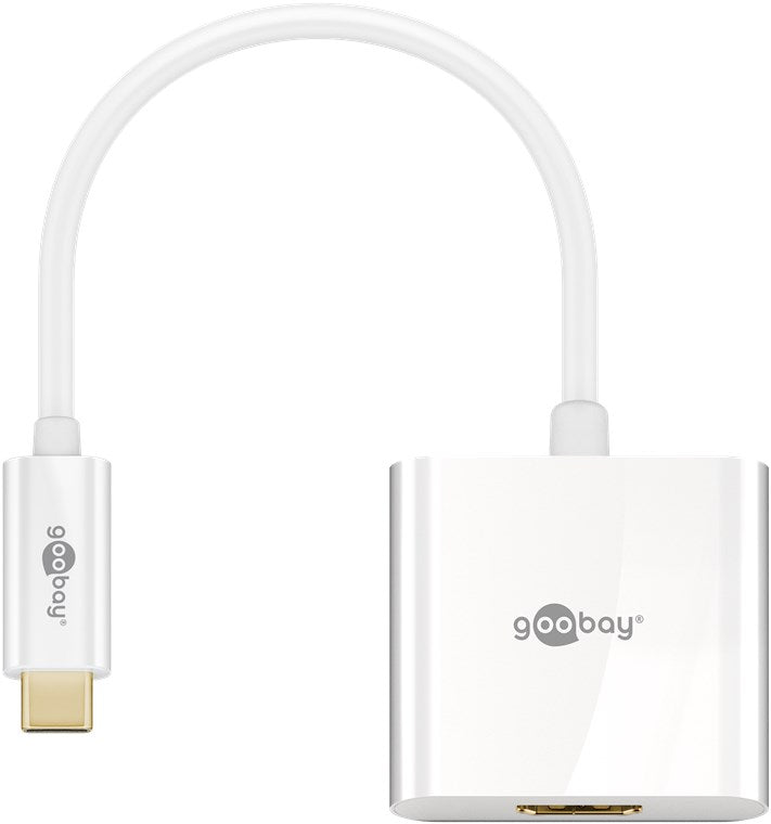 Goobay | USB-C HDMI adapter | 66259 | White | USB-C male | HDMI female (Type A) | 0.2 m