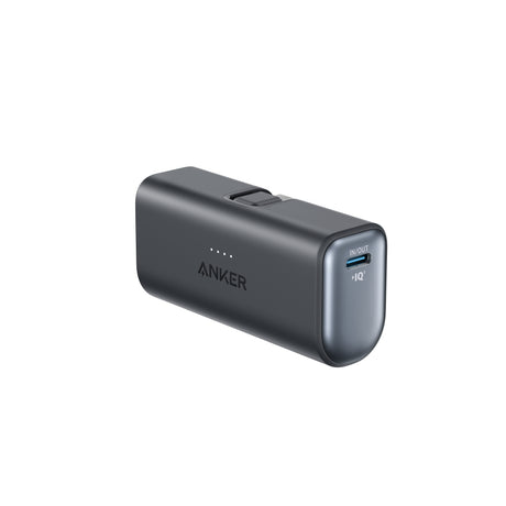 Anker Nano Power Bank Built-In with USB-C Connector | A1653H11 | 5000 mAh | Black
