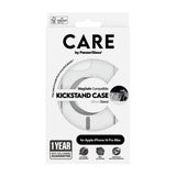 CARE Feature Case | Back cover | Apple | iPhone 16 Pro Max | Recycled plastic | Silver | Kickstand & MagSafe