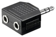 Goobay | Headphone AUX adapter; 3.5 mm jack 1-to-2