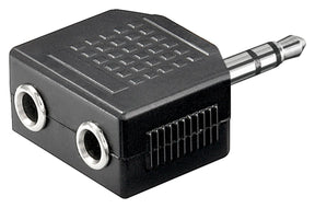Goobay | Headphone AUX adapter; 3.5 mm jack 1-to-2