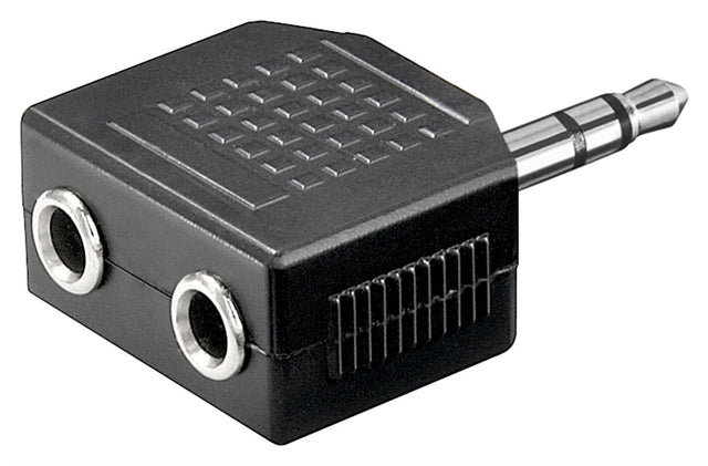 Goobay | Headphone AUX adapter; 3.5 mm jack 1-to-2