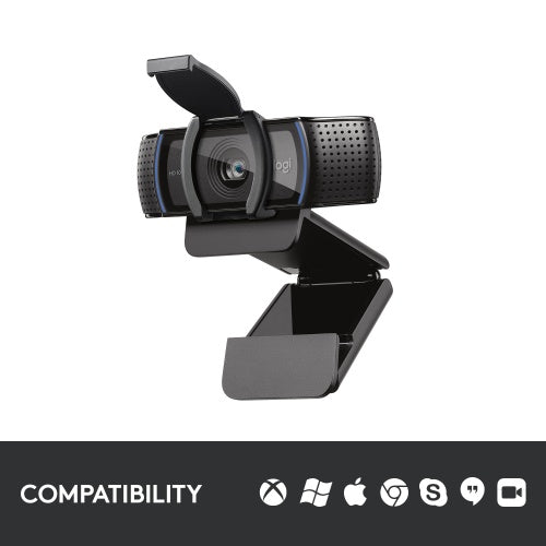 Logitech C920s PRO HD Internetinė kamera FHD 1920x1080, USB-A, Juoda