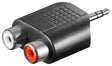 Goobay | RCA adapter. AUX jack 3.5 mm male to 2 stereo female | 11604