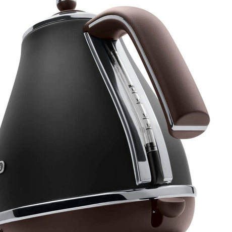 Delonghi | Icona Vintage | KBOV2001BK | Standard kettle | 2000 W | 1.7 L | Stainless steel | 360° rotational base | Black