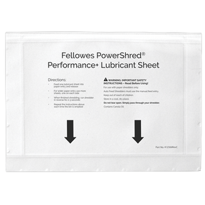 Fellowes | Shredder oil sheets 10 pcs | 4025601 | Easy to use no spills and no mess; Improves your shredders performance by keeping the cutters lubricated