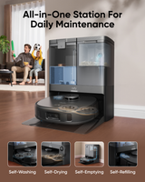 Anker Eufy | Robot Vacuum Cleaner | X10 Pro Omni | Wet&Dry | Operating time (max) 180 min | 5200 mAh | Dust capacity 2.5 L | 8000 Pa | Black