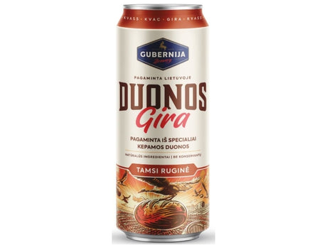 Gira GUBERNIJA DUONOS Tamsi ruginė skard. 0,5 l (kaina nurodyta su užstatu už tarą)