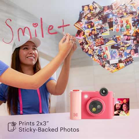 Kodak SMILE+ Momentinis fotoaparatas, 2x3'', Fuchsia