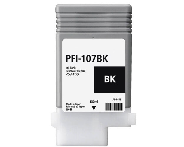 Canon PFI-107BK (6705B001) Rašalinė kasetė, Juoda (SPEC)