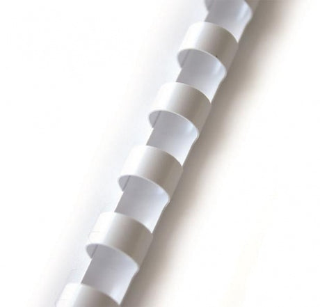 Spiralė įrišimui Forpus plastikinė 8 mm, balta (100 vnt.)