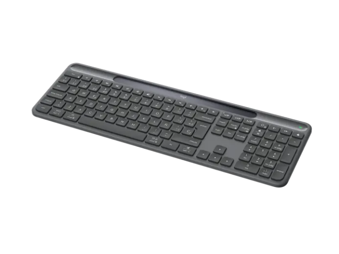 Logitech Signature Slim Solar+ K980 for Business Belaidė klaviatūra, RF+Bluetooth, US Int, Graphite