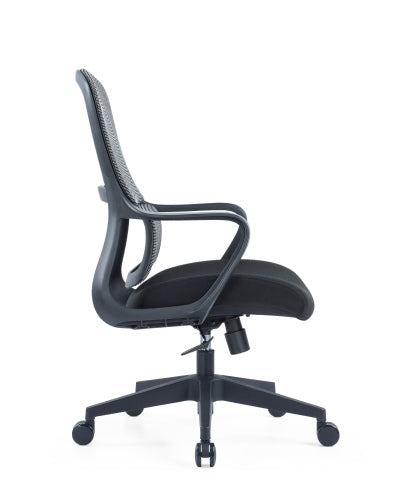 Up Up Darwin ergonominė biuro kėdė Juoda, Juodas audinys + Pilkas tinklelis