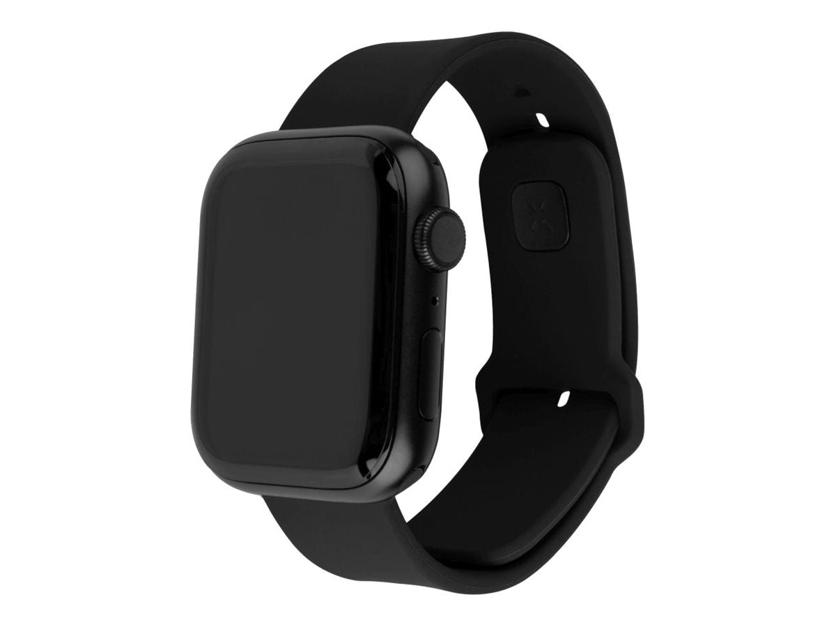 Fixed | Sporty Strap Set for Apple Watch 42/44/45mm | 170-235 mm | Silicone | Black