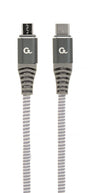 Cablexpert | Premium cotton braided USB Type-C to micro-USB charging and data cable, 1.5 m | CC-USB2B-CMMBM-1.5M