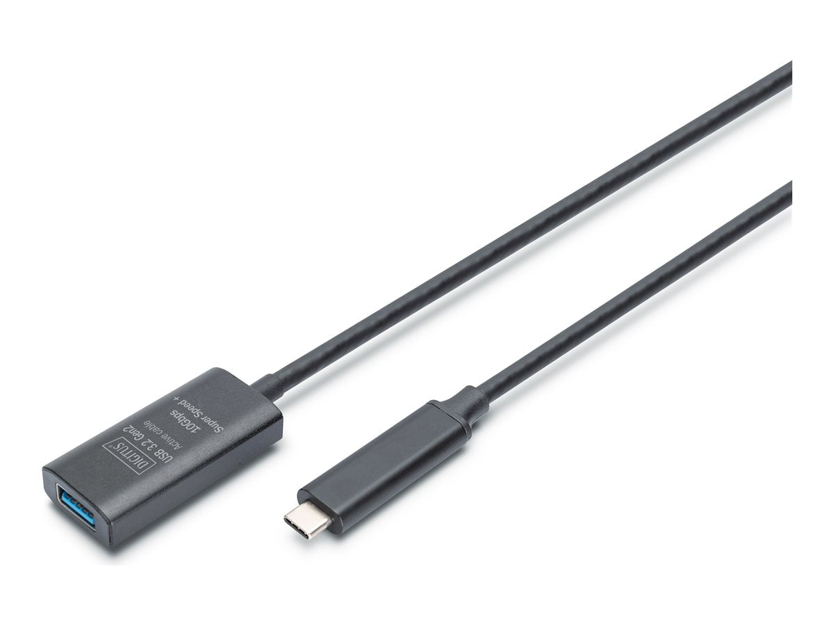 Digitus | Active USB 3.2 Gen2 10G extension cable | DA-73113 | USB-C to USB-A