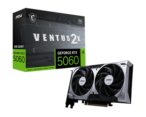 MSI GeForce RTX 5060 8G VENTUS 2X OC | NVIDIA | 8 GB | GeForce RTX 5060 | GDDR7 | HDMI ports quantity 1 | PCI Express Gen 5 x16