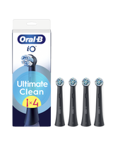 Oral-B | Replaceable toothbrush heads | iO UltimateClean | Heads | For adults | Number of brush heads included 4 | Black