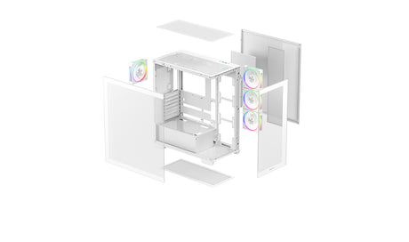 Deepcool Case | CG580 4F V2 WH | ATX | White