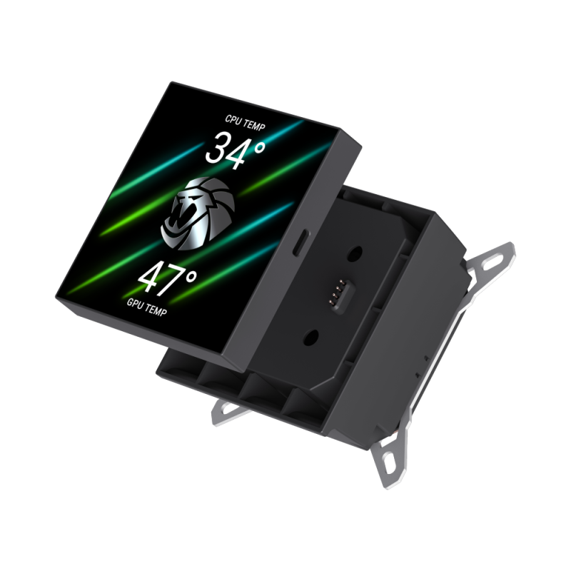 Gamemax CPU Liquid Cooler | HAILSTORM 360 LCD BK | Black