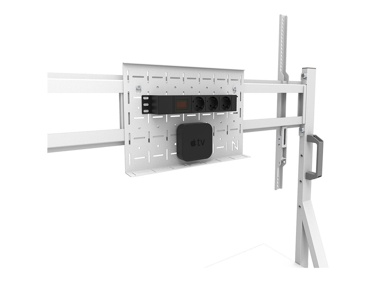 Neomounts Floor stand | FL50-525WH1 TV trolley | Adjustable Height | 55-86 " | Maximum weight (capacity) 76 kg | White