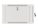 Lanberg | Rack cabinet 19" wall-mount 6U/600x600 for self-assembly with metal door (flat pack) | WF01-6606-00S | Grey